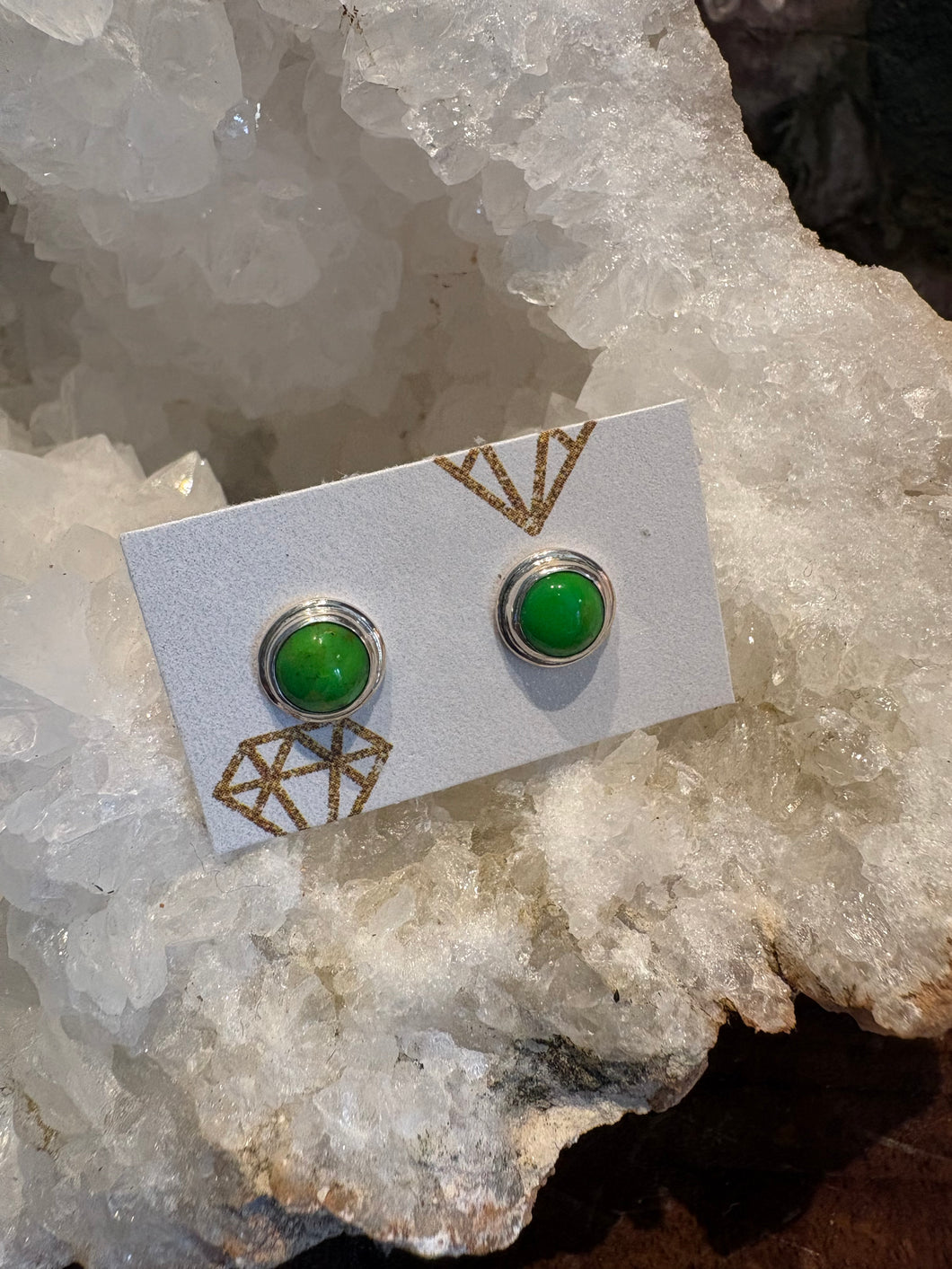 Entia Sterling Silver Mojave Turquoise Stud Earrings SKU 25819