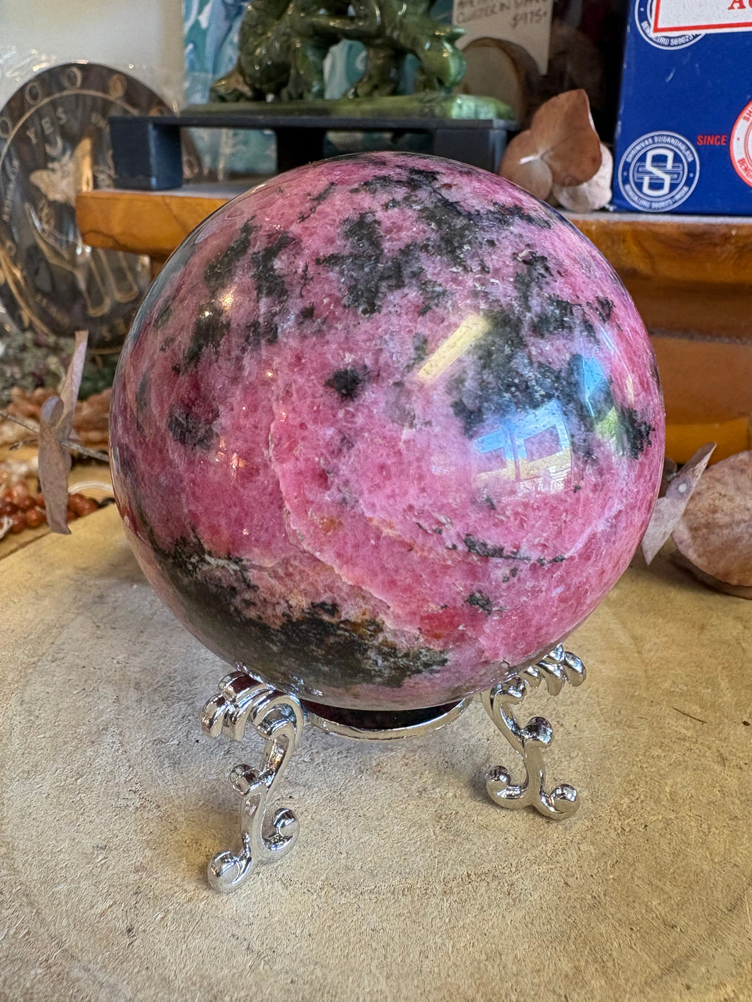 Rhodonite Sphere SKU 25826