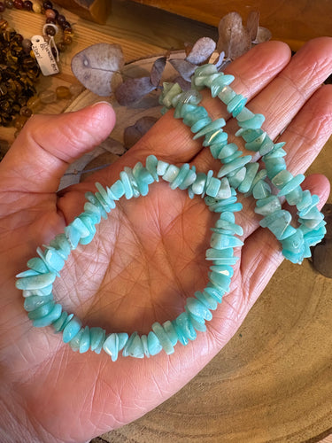 Amazonite Chip Bracelet SKU 24661