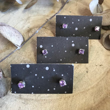 Sterling Silver Amethyst Stud Earrings SKU 23190