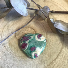 Ruby Fuchsite Heart SKU 19274