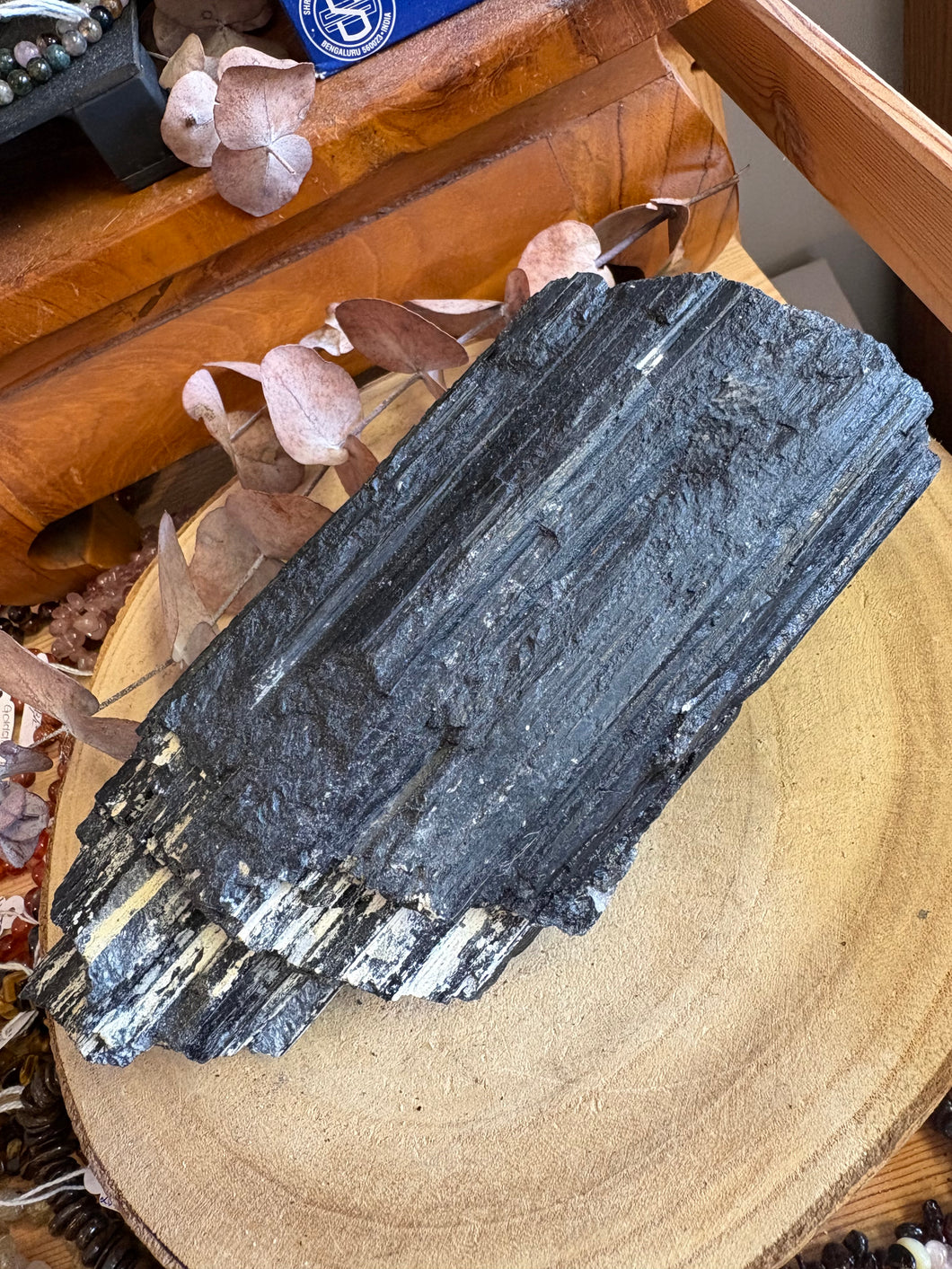 Black Tourmaline Natural Chunk SKU BT200