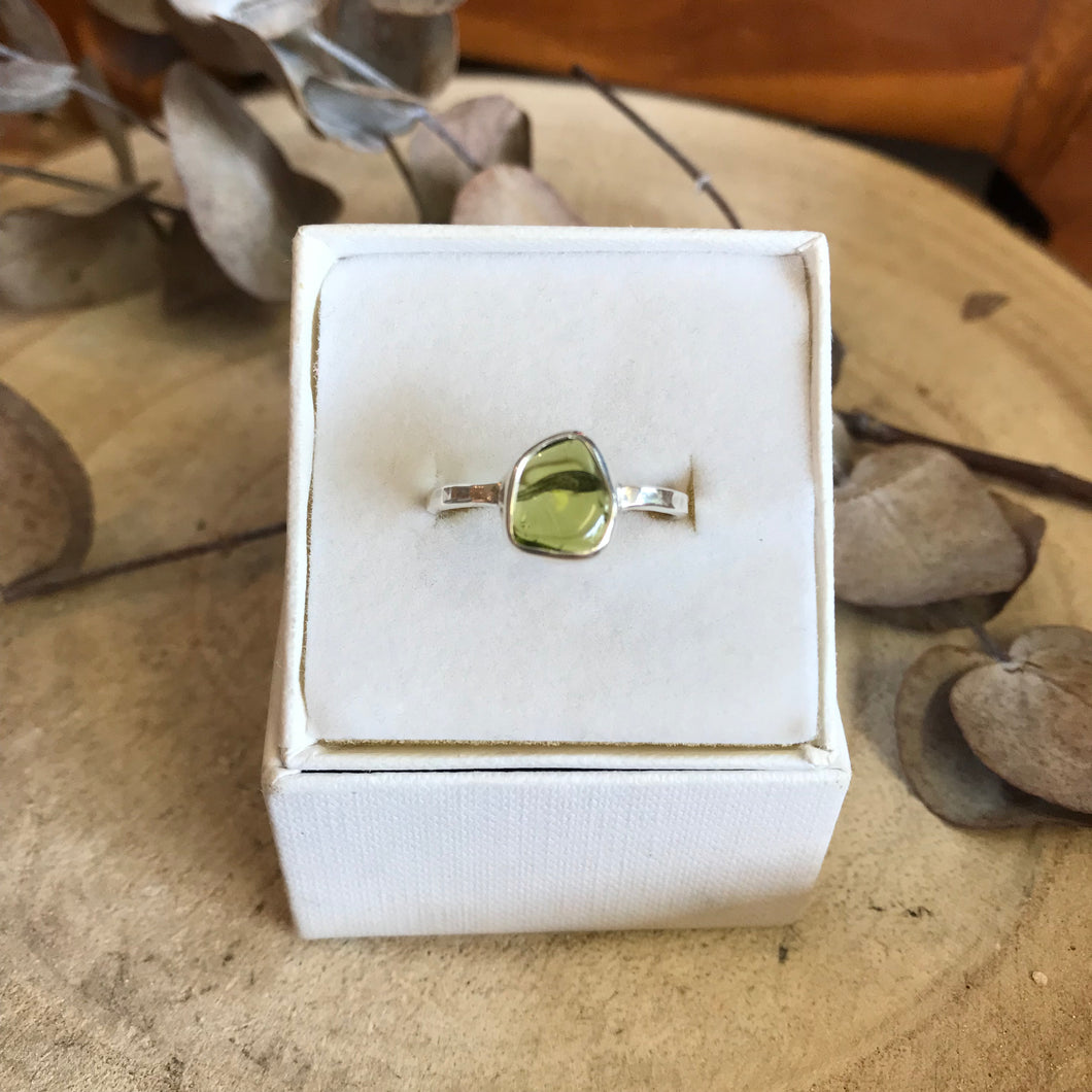 Sterling Silver Peridot Ring SKU 23164