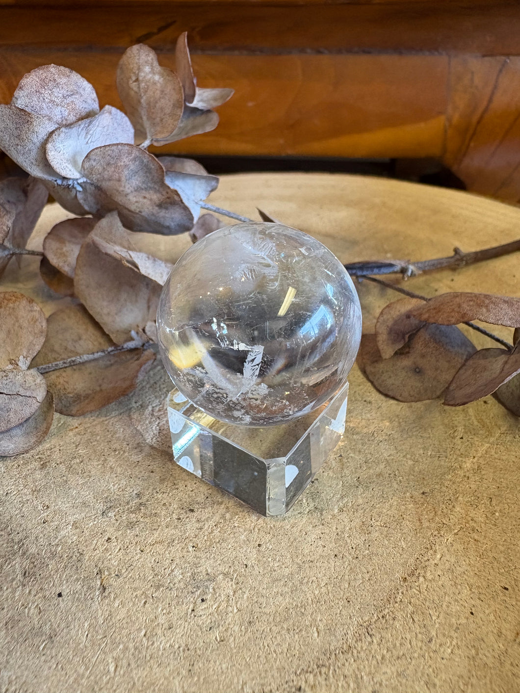 Clear Quartz Sphere SKU 24893