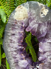 Amethyst Geode Slice in Wooden Stand SKU 25396