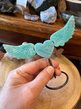 Amazonite Winged Heart on Stand SKU 26929A