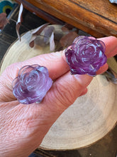 Purple Fluorite Rose SKU 26932