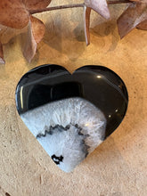 Black Banded Agate & Quartz Heart SKU 26742