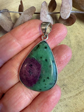 Sterling Silver Ruby Zoisite Pendant SKU 26342