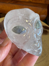 Clear Quartz & Labradorite Alien Head Carving SKU 26055
