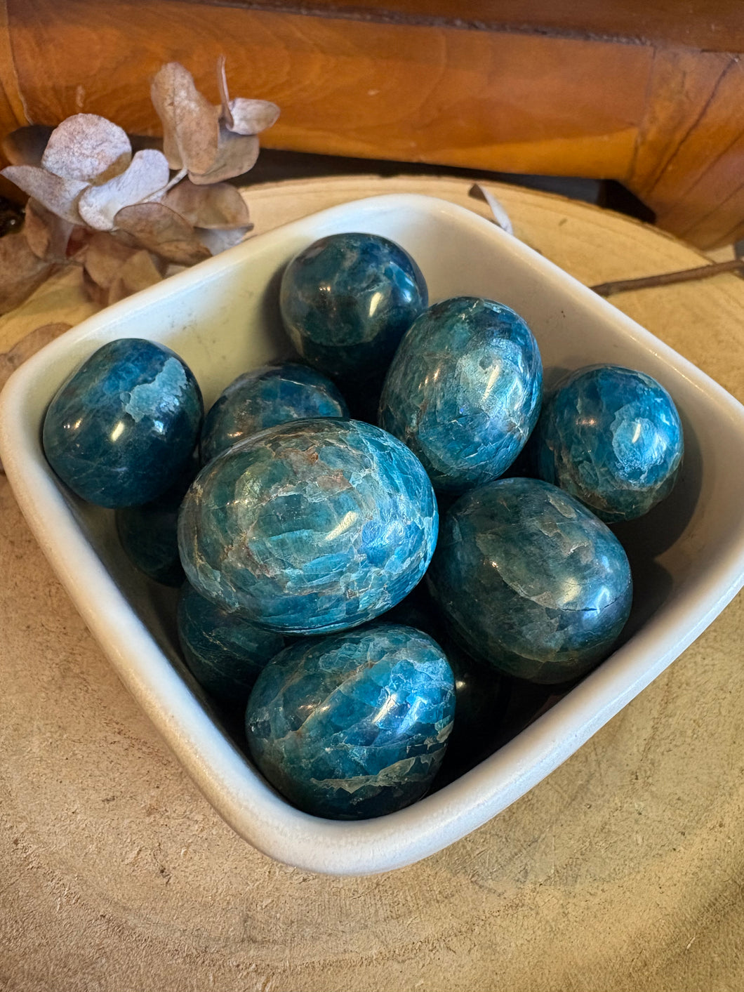 Blue Apatite Tumblestones SKU 25164