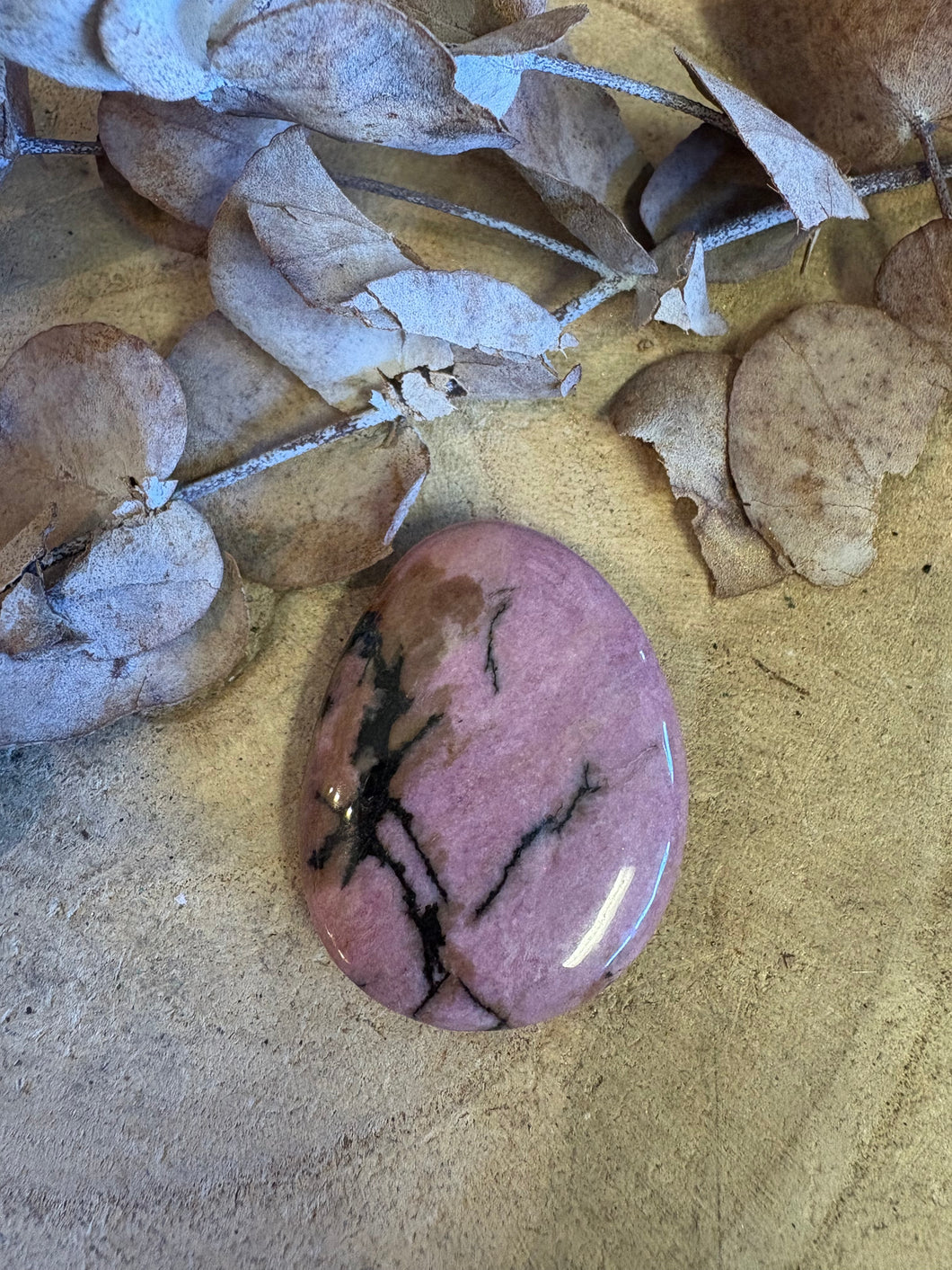 Rhodonite Smooth Stone SKU 25212