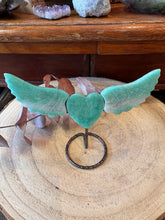 Amazonite Winged Heart on Stand SKU 26929