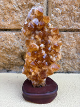 Citrine Cluster in Wooden Stand SKU 24533
