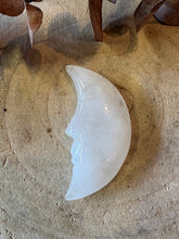 Clear Quartz Moon Carving SKU 26679