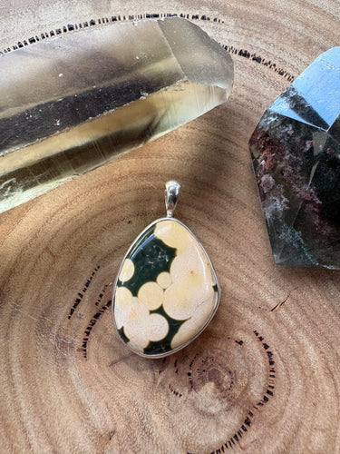 Entia Sterling Silver Ocean Jasper Pendant SKU 26430
