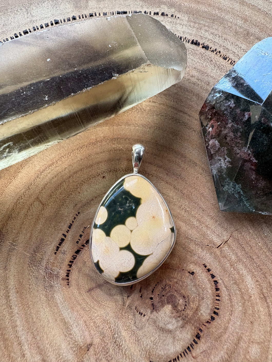Entia Sterling Silver Ocean Jasper Pendant SKU 26430