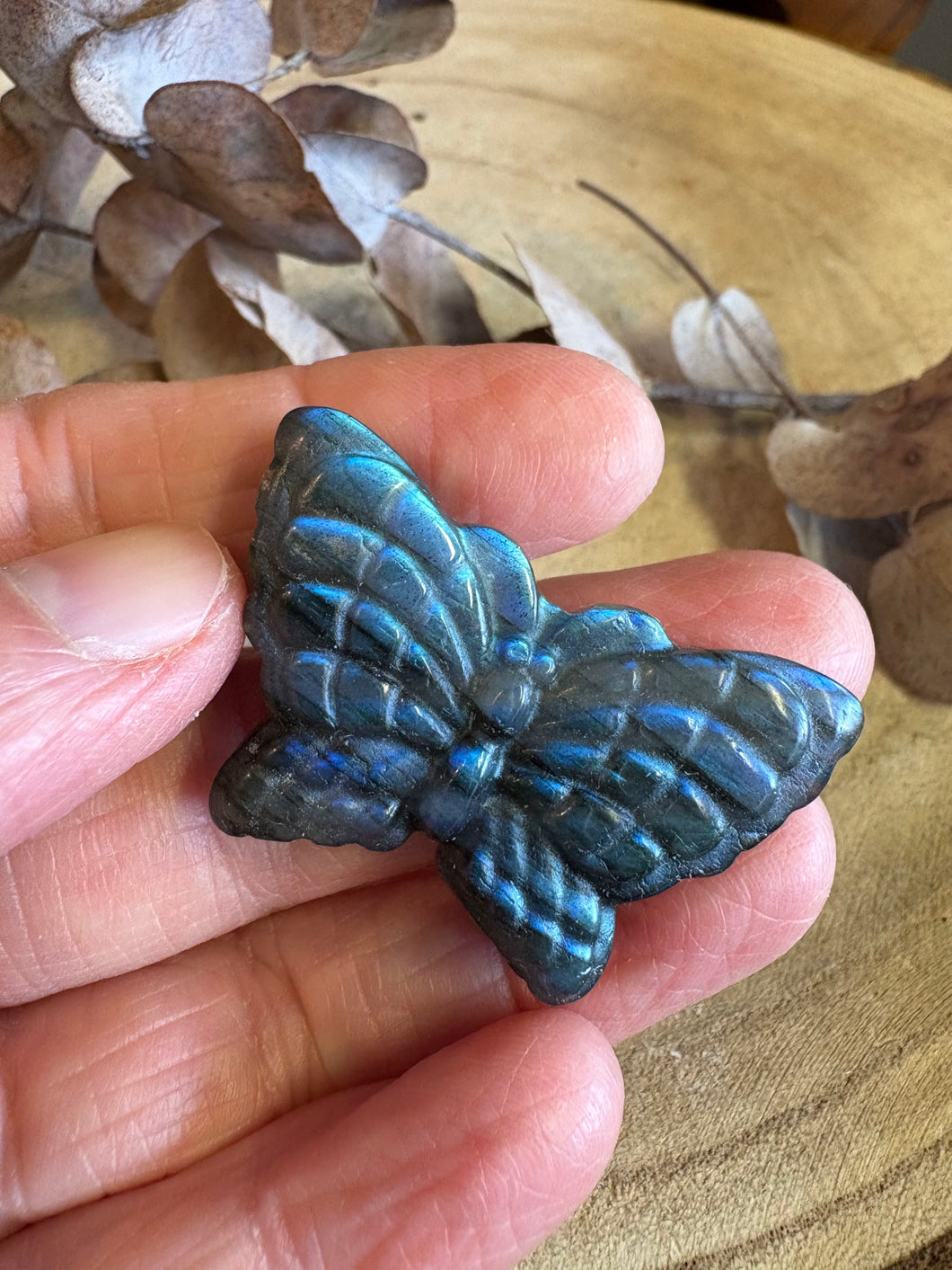 Labradorite Butterfly Carving SKU 24801