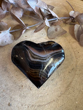 Black Agate & Quartz Heart SKU 24367