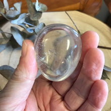Clear Quartz Palm Stone SKU 22360
