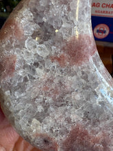 Pink Amethyst Moon on Stand SKU 26266