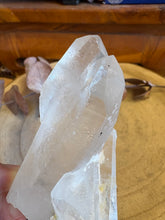 Clear Quartz Cluster on Stand SKU 26559
