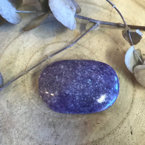 Lepidolite Palm Stone SKU 23023