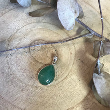 Sterling Silver Green Aventurine Pendant SKU 22687