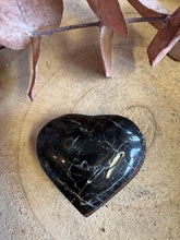 Black Tourmaline & Hematite Heart SKU 25979