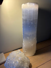 Selenite Large Cylinder Lamp SKU 26259