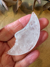 Clear Quartz Moon Carving SKU 26680