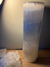 Selenite Large Cylinder Lamp SKU 26259