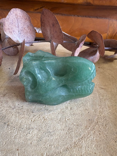 Green Aventurine Dinosaur Head Carving SKU 25630