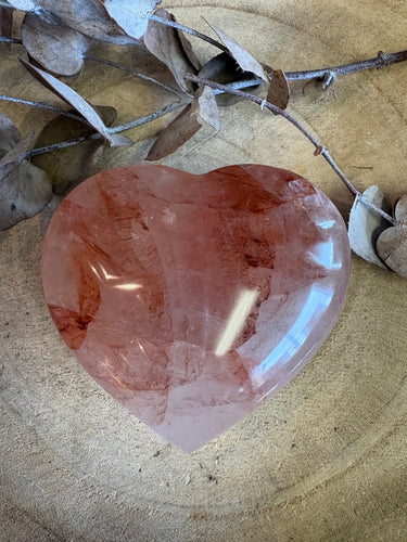 Hematoid Quartz Heart SKU 24030