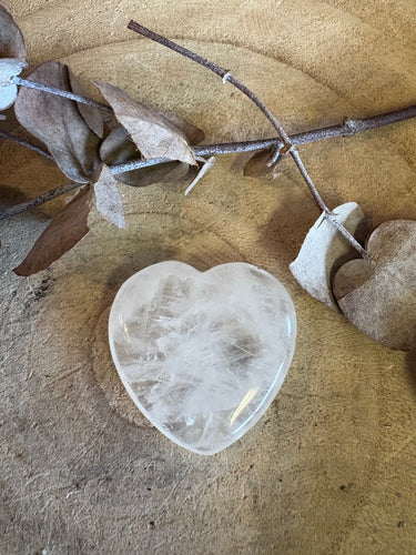 Clear Quartz Heart SKU 24051