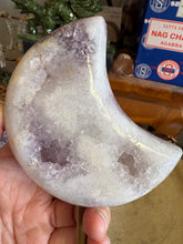 Pink Amethyst Moon on Stand SKU 26267
