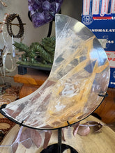 Golden Healer Quartz Moon on Stand SKU 26490
