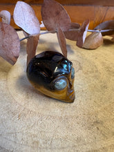 Tiger Eye & Labradorite Alien Head Carving SKU 26224