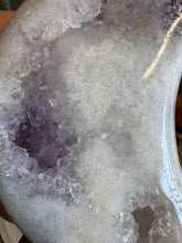 Pink Amethyst Moon on Stand SKU 26267