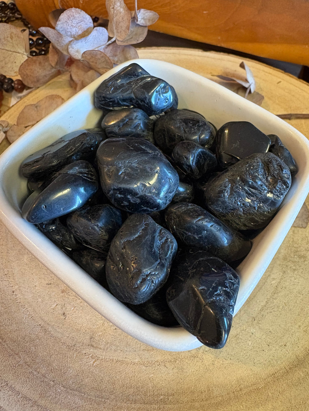 Black Tourmaline Tumblestones SKU 25153