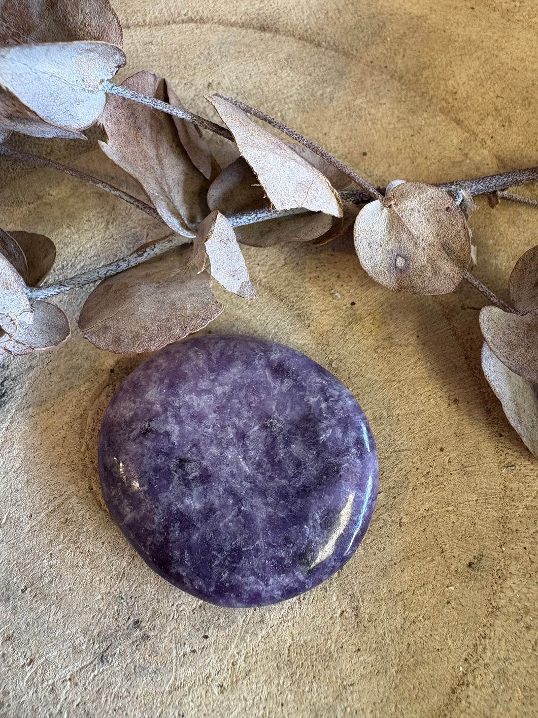 Lepidolite Smooth Stone SKU 24464