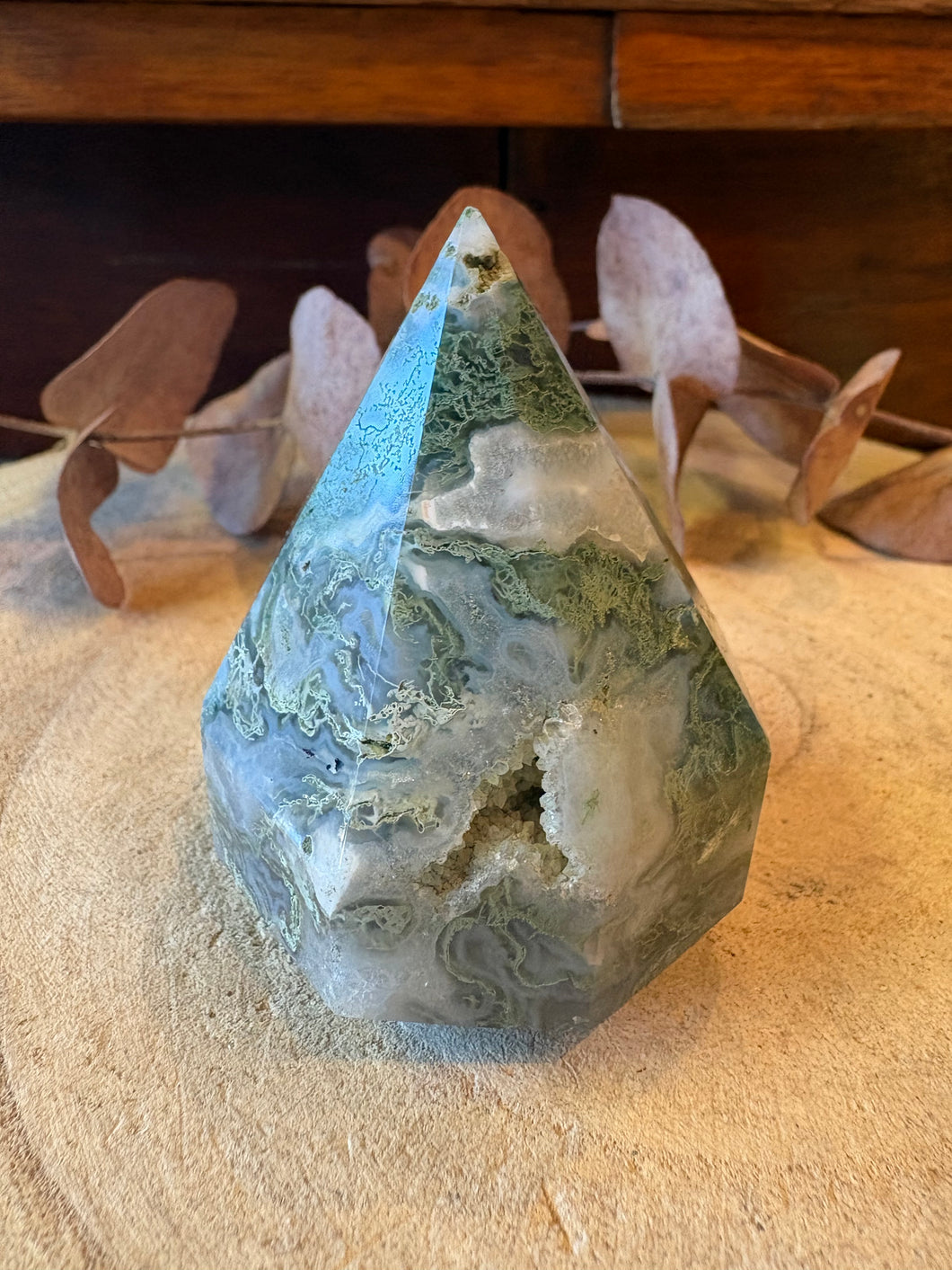 Moss Agate Diamond Freeform SKU 26601