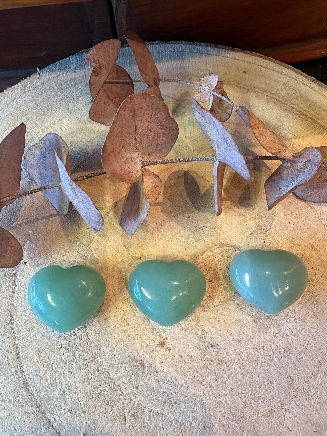 Green Aventurine Mini Hearts SKU 26868