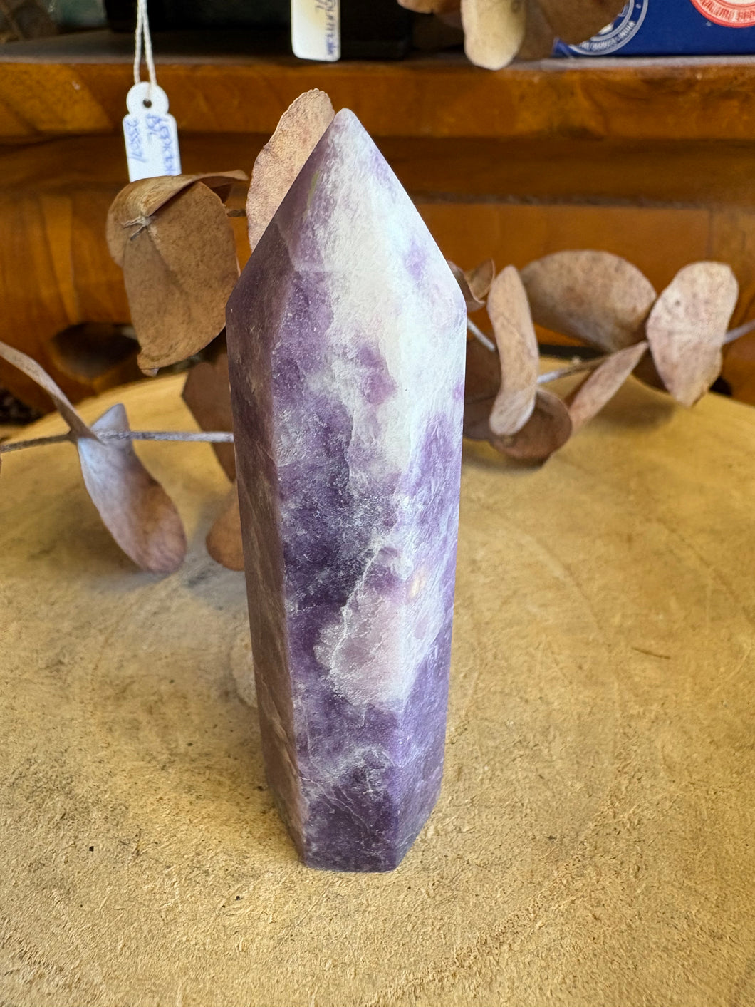 Lepidolite Point SKU 25620
