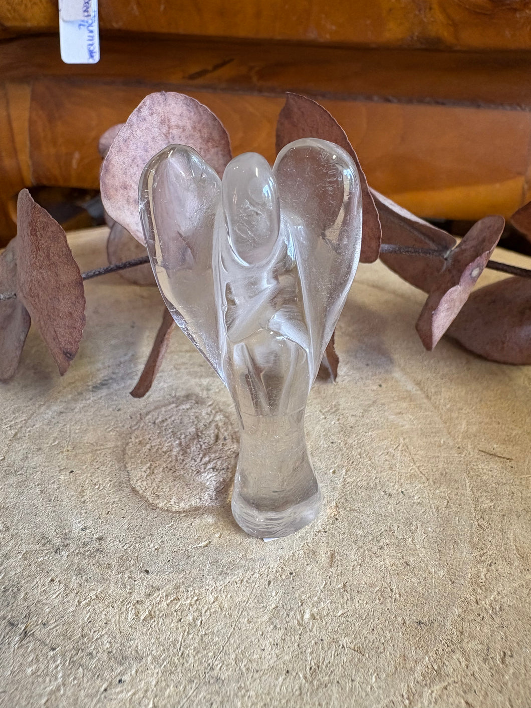 Clear Quartz Angel Carving SKU 24518A