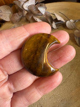 Tiger Eye Crescent Moon SKU 24804
