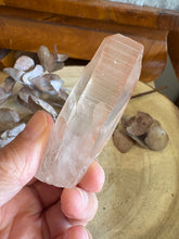 Pink Lemurian Quartz Point SKU 24609