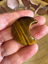 Tiger Eye Moon Carving SKU 26208