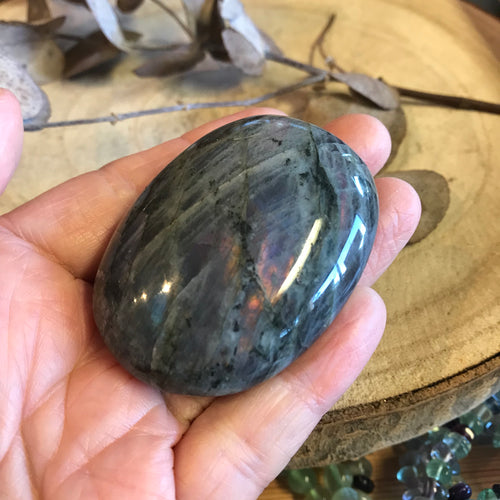 Labradorite Palm Stone SKU 23625