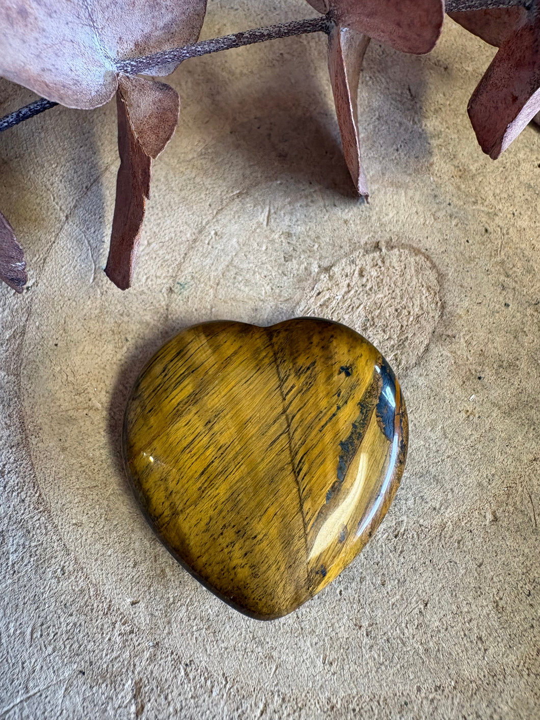 Tiger Eye Heart SKU 26090